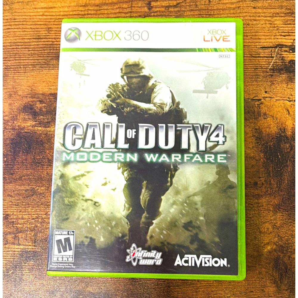 Activision Call of Duty 4 Modern Warfare Xbox 360 CIB Manual NTSC M 83079206US